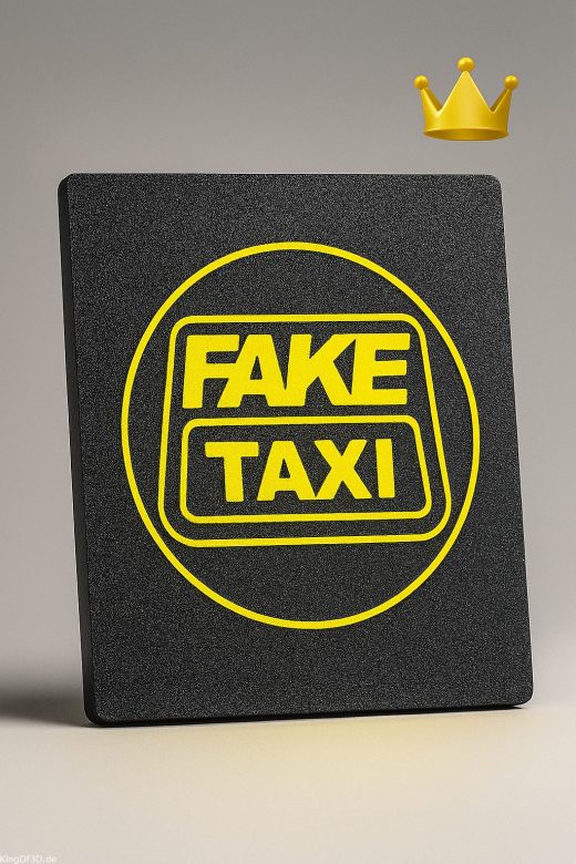FakeTaxi Lightbox – ca. 15 × 19 cm mit Premium LED