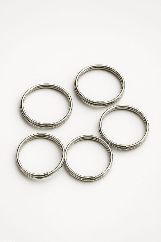 Schlüsselringe aus Edelstahl – 5er Set für Anhänger, Schlüssel & DIY