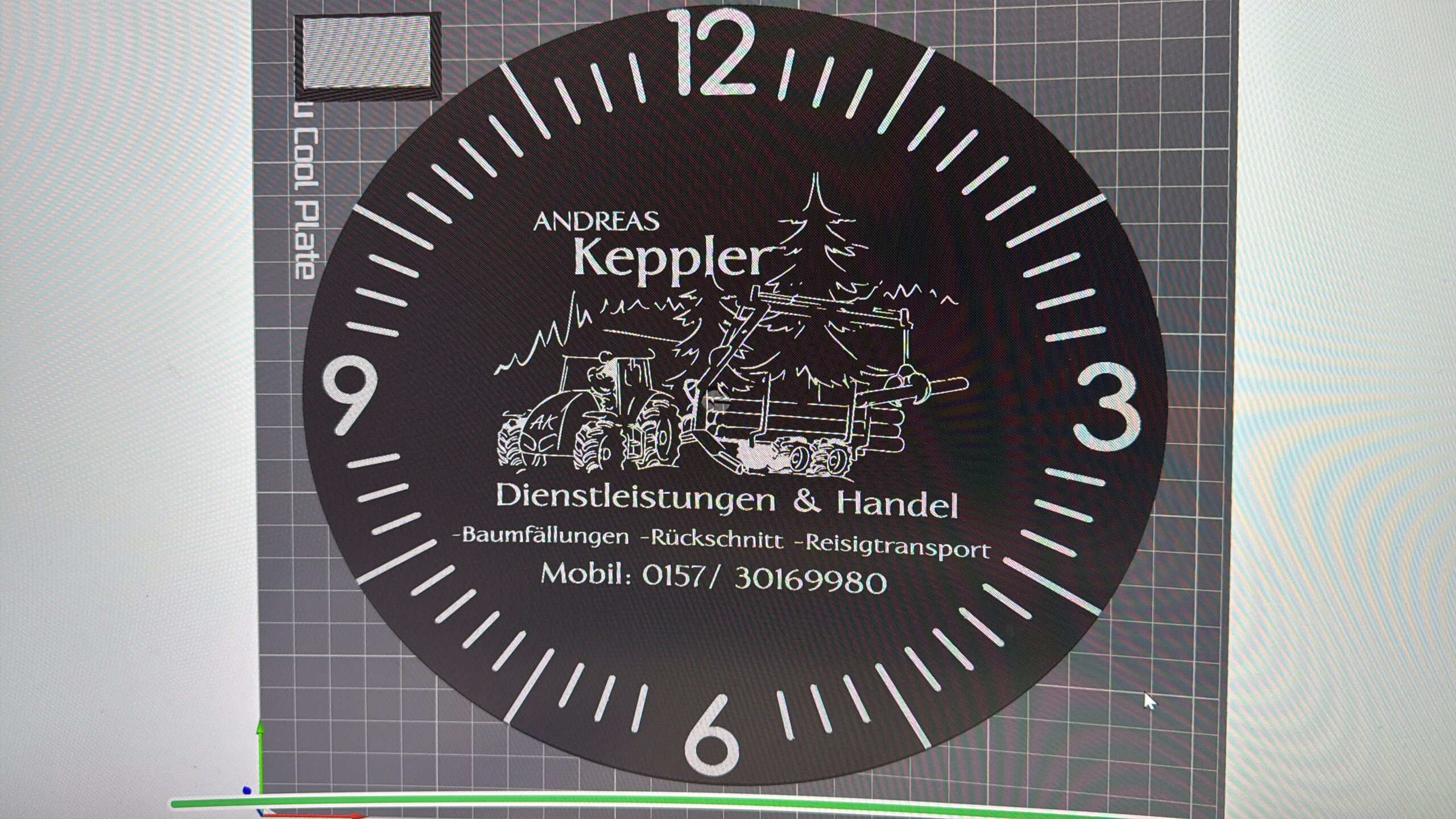 Wanduhr mit ihrem Logo – Bild 9