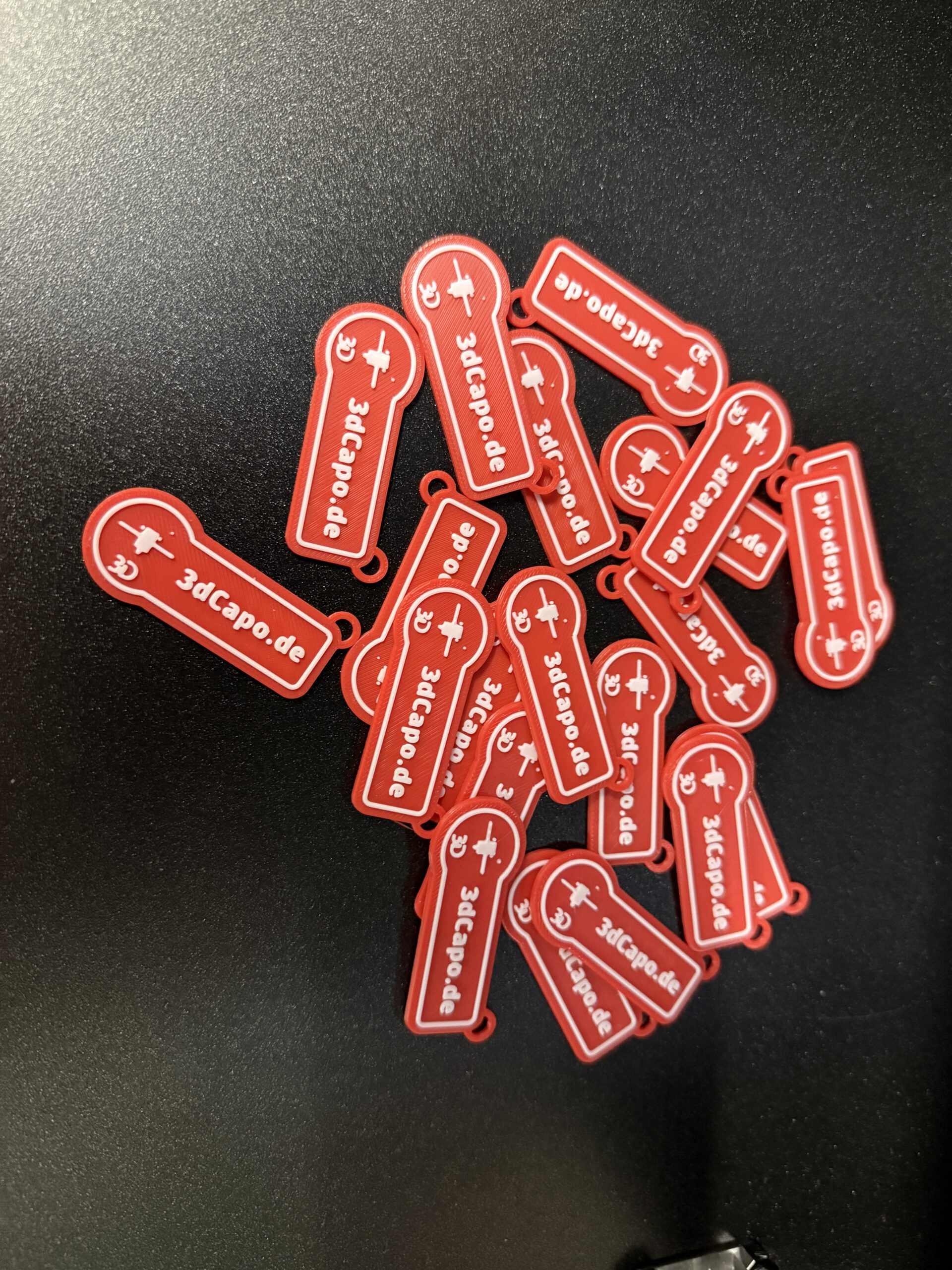 10x Schlüsselanhänger „Eigenes Logo“ Werbegeschenk