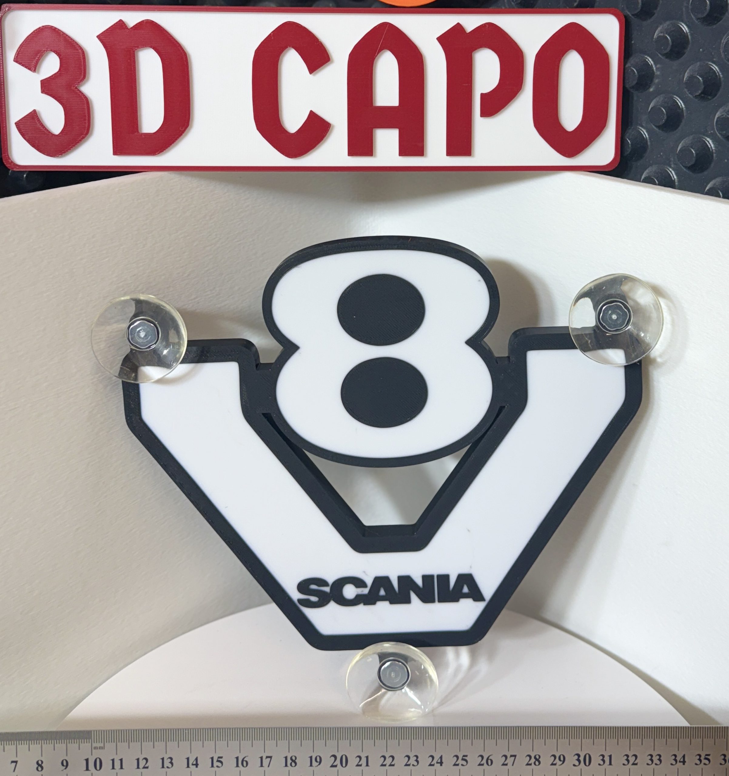 Lightbox Leuchtschild Scania V8 neues Logo - Vabis - LED für Scheibe – Bild 4