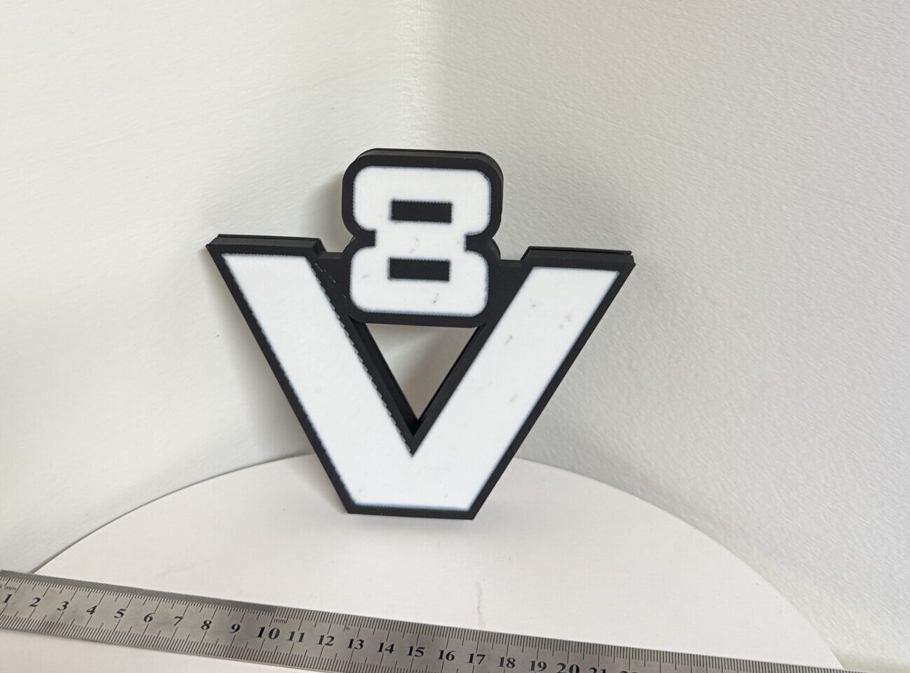 Leuchtschild altes V8 Logo - Scania Logo Oldschool Scania