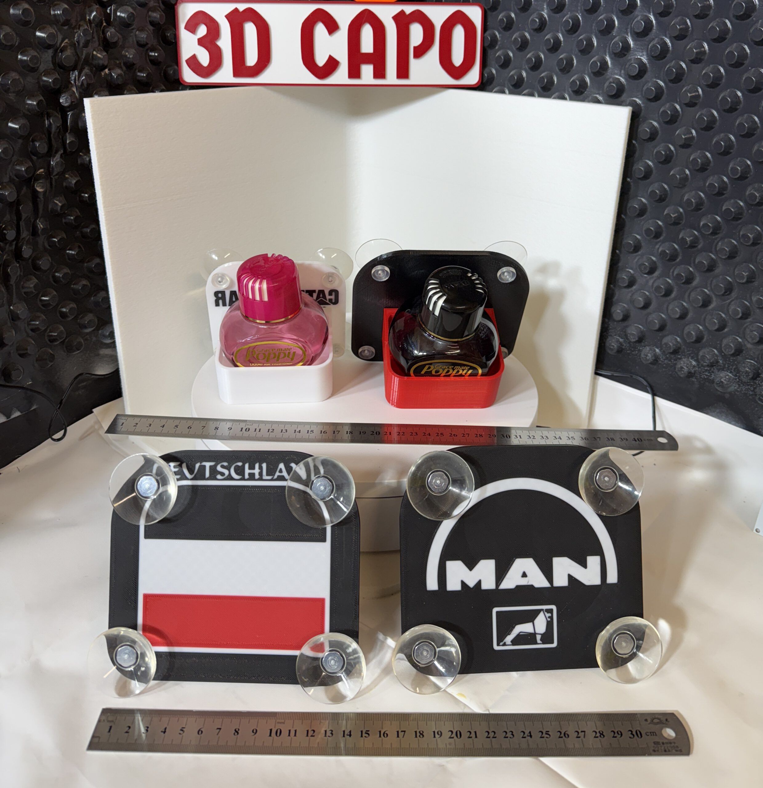 Poppy Halter LKW Deutschland Flagge | LKW Zubehör personalisiert | LED kompatibel | individualisierbar – Bild 4