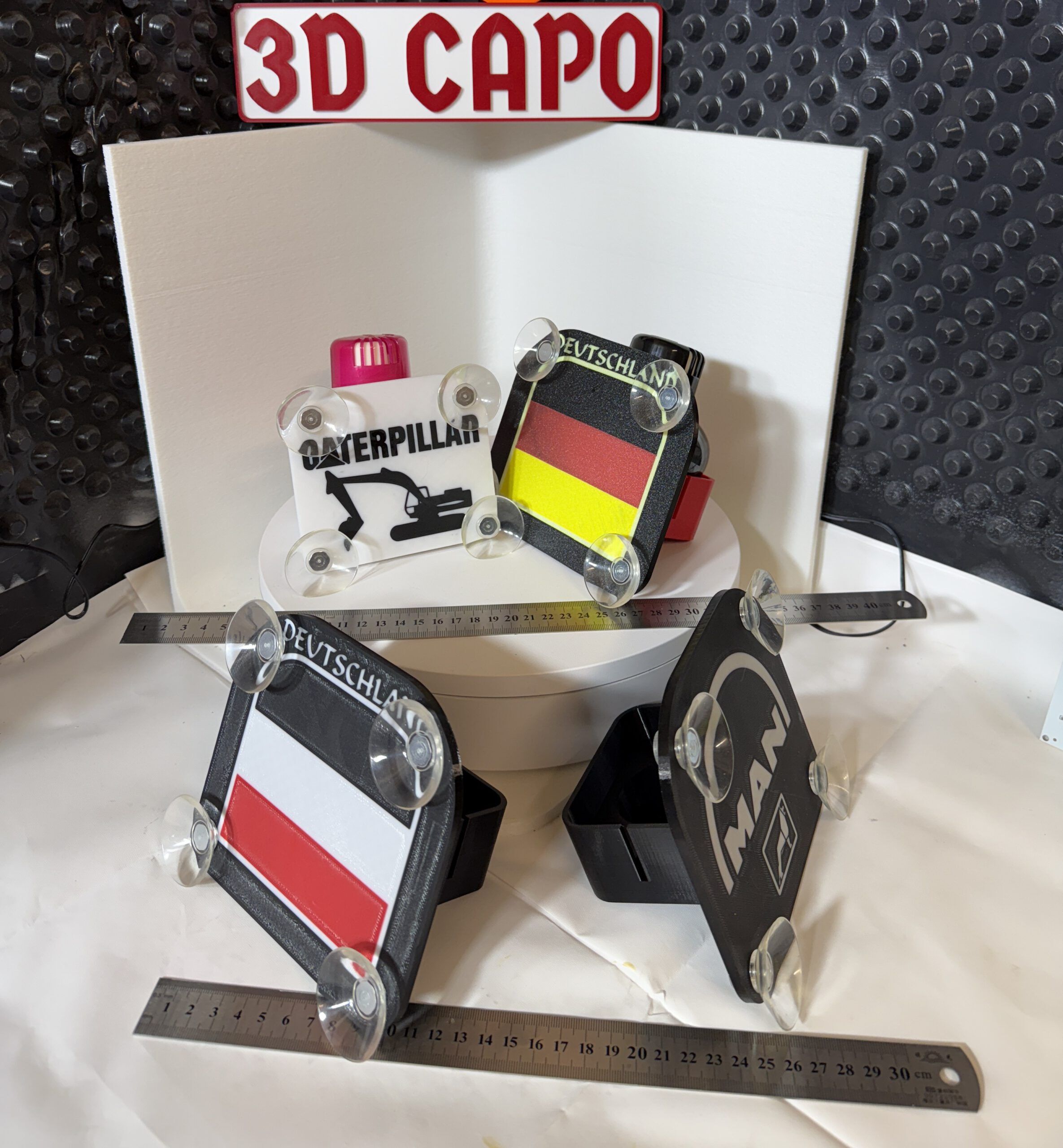 Poppy Halter LKW Deutschland Flagge | LKW Zubehör personalisiert | LED kompatibel | individualisierbar – Bild 2