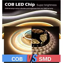 COB LED Leuchtstreifen 1 m USB – 5V Lichtband flimmerfrei & selbstklebend für Möbel, PC, DIY