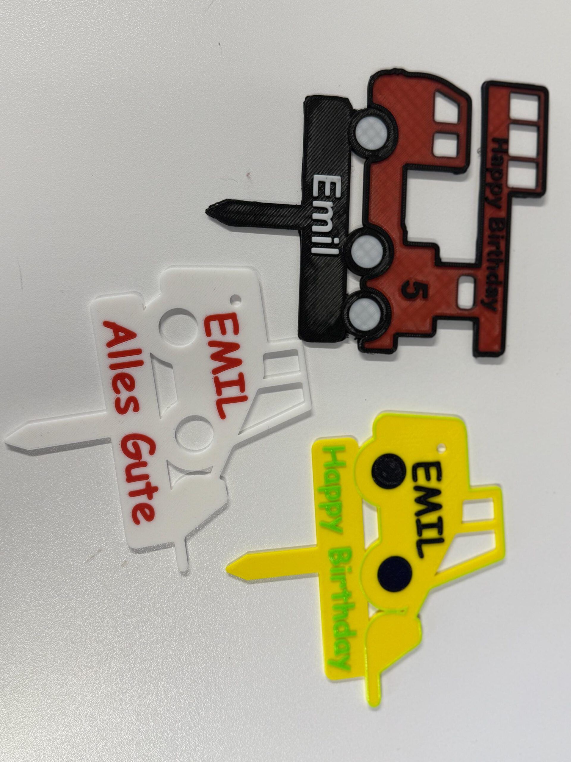 Torten Topper - Feuerwehr - Geburtstagstorte Schild für Torte - individualisierbar – Bild 5