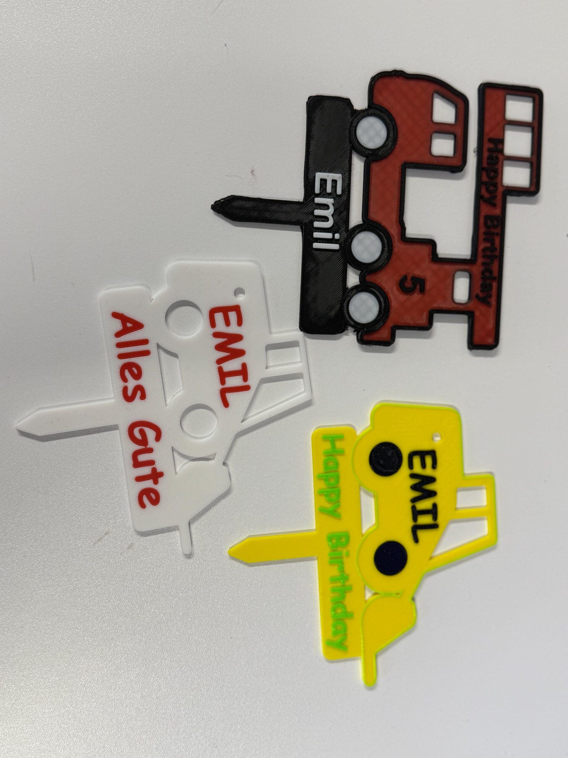 Torten Topper - Feuerwehr - Geburtstagstorte Schild für Torte - individualisierbar – Bild 4