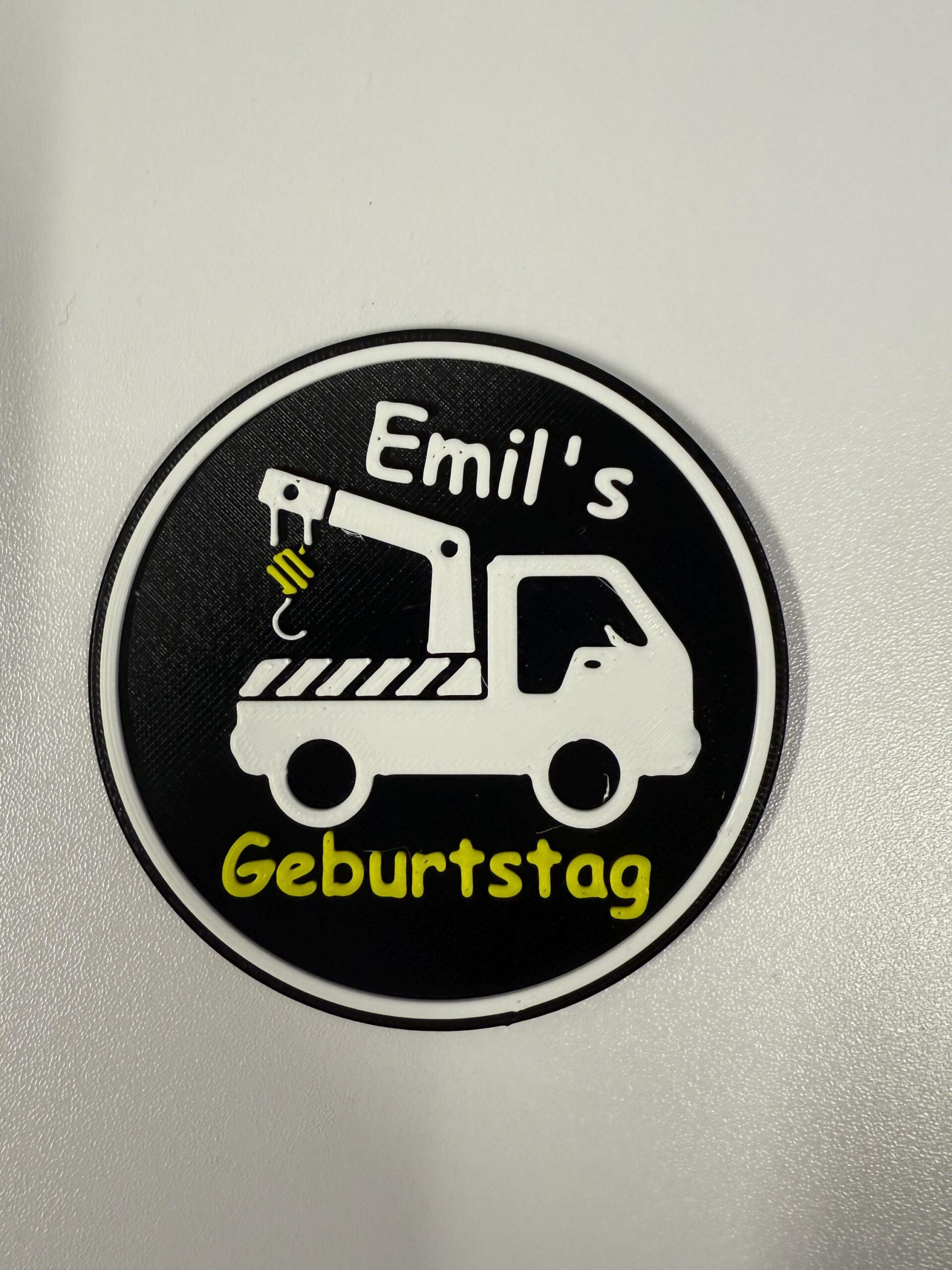 Glasuntersetzer Abschleppwagen - Kindergeburtstag 5 Stück