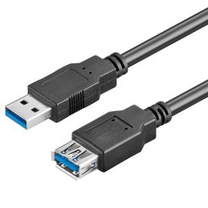 USB-A Verlängerungskabel 1–2 m – USB 2.0 Kabel Stecker auf Buchse für PC, Laptop & Zubehör