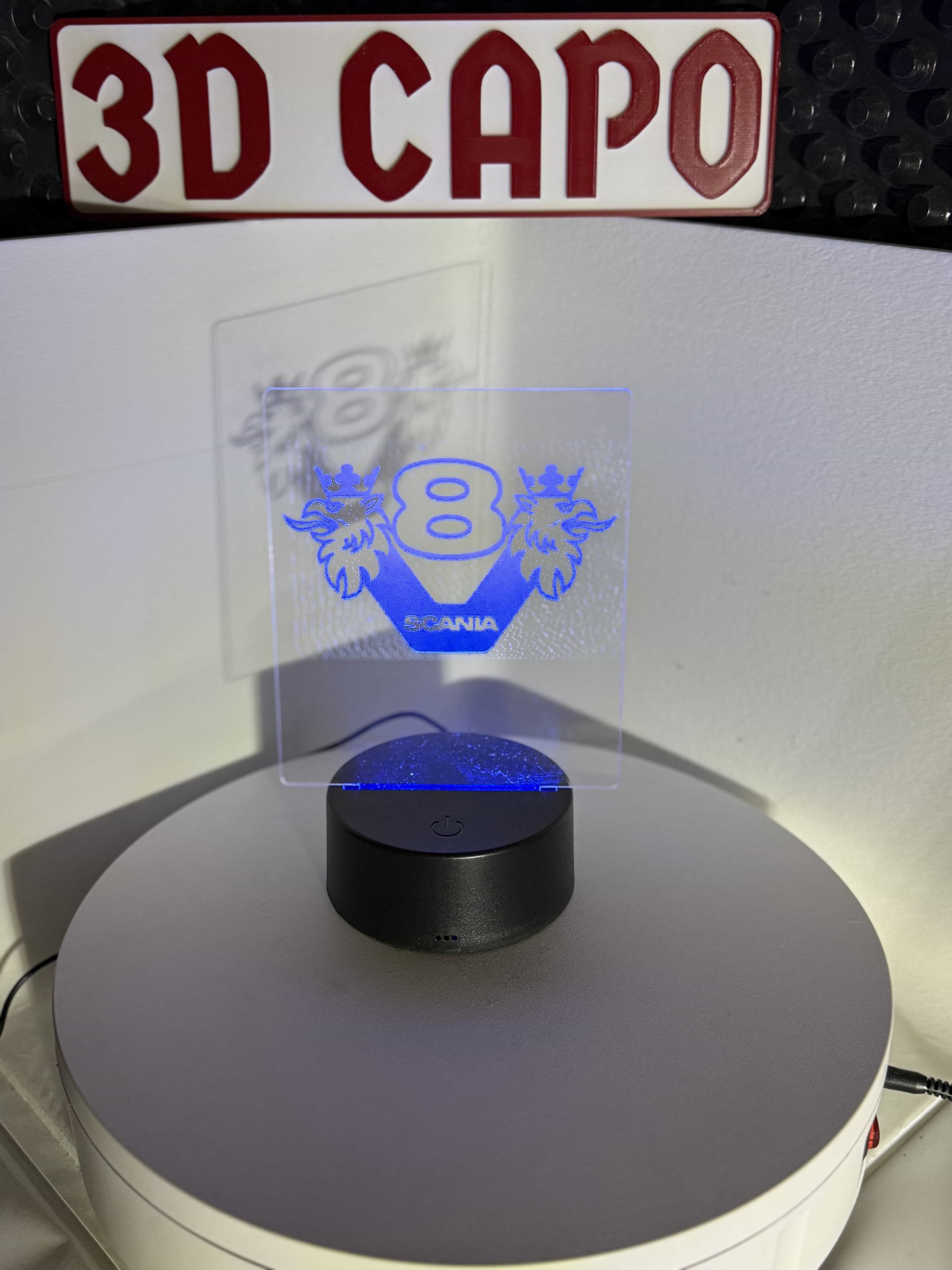 Scania V8 LED-Schild mit Greif – stolz. legendär. leuchtend. – Bild 2