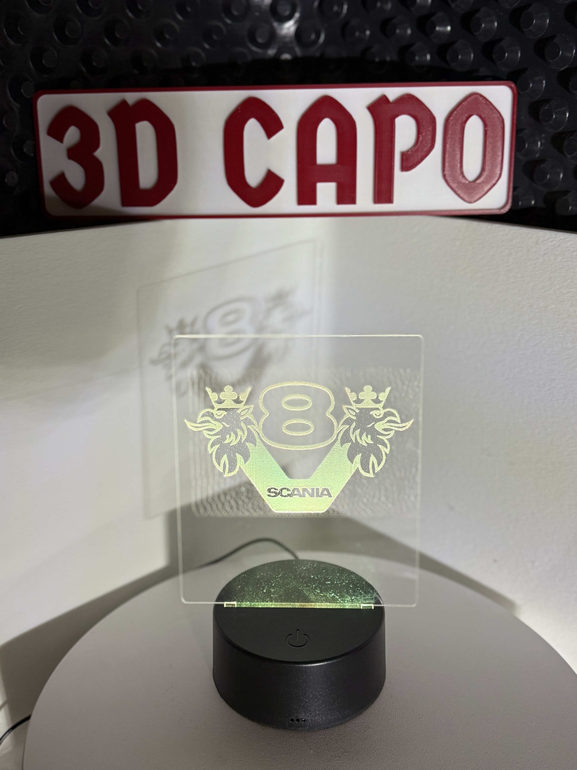 Scania V8 LED-Schild mit Greif – stolz. legendär. leuchtend. – Bild 3