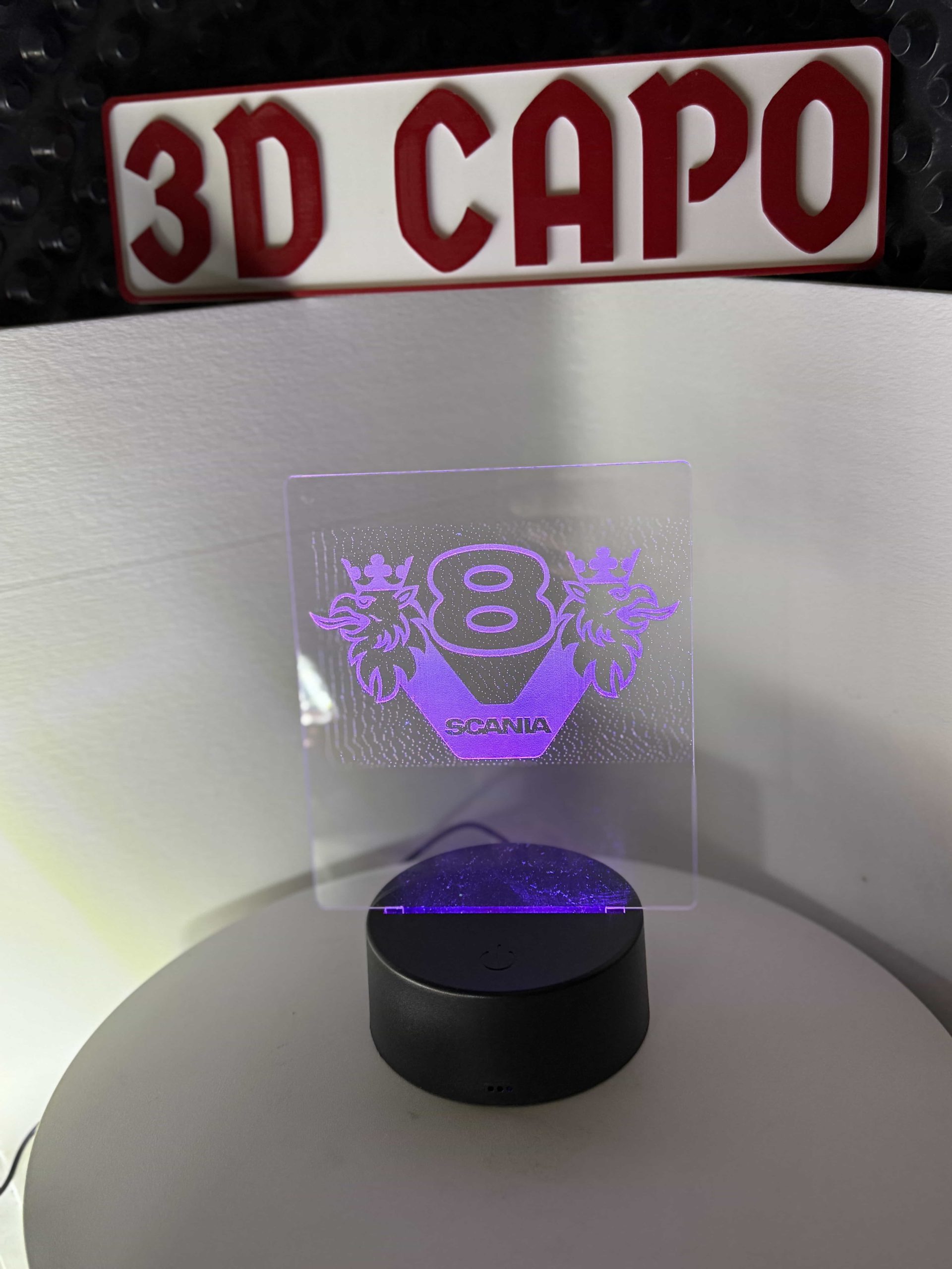 Scania V8 LED-Schild mit Greif – stolz. legendär. leuchtend. – Bild 5