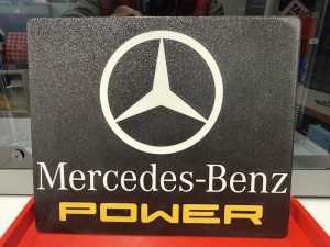 Merdedes Benz POWER - ABS Schild 20x15 cm - Statement für den Stern