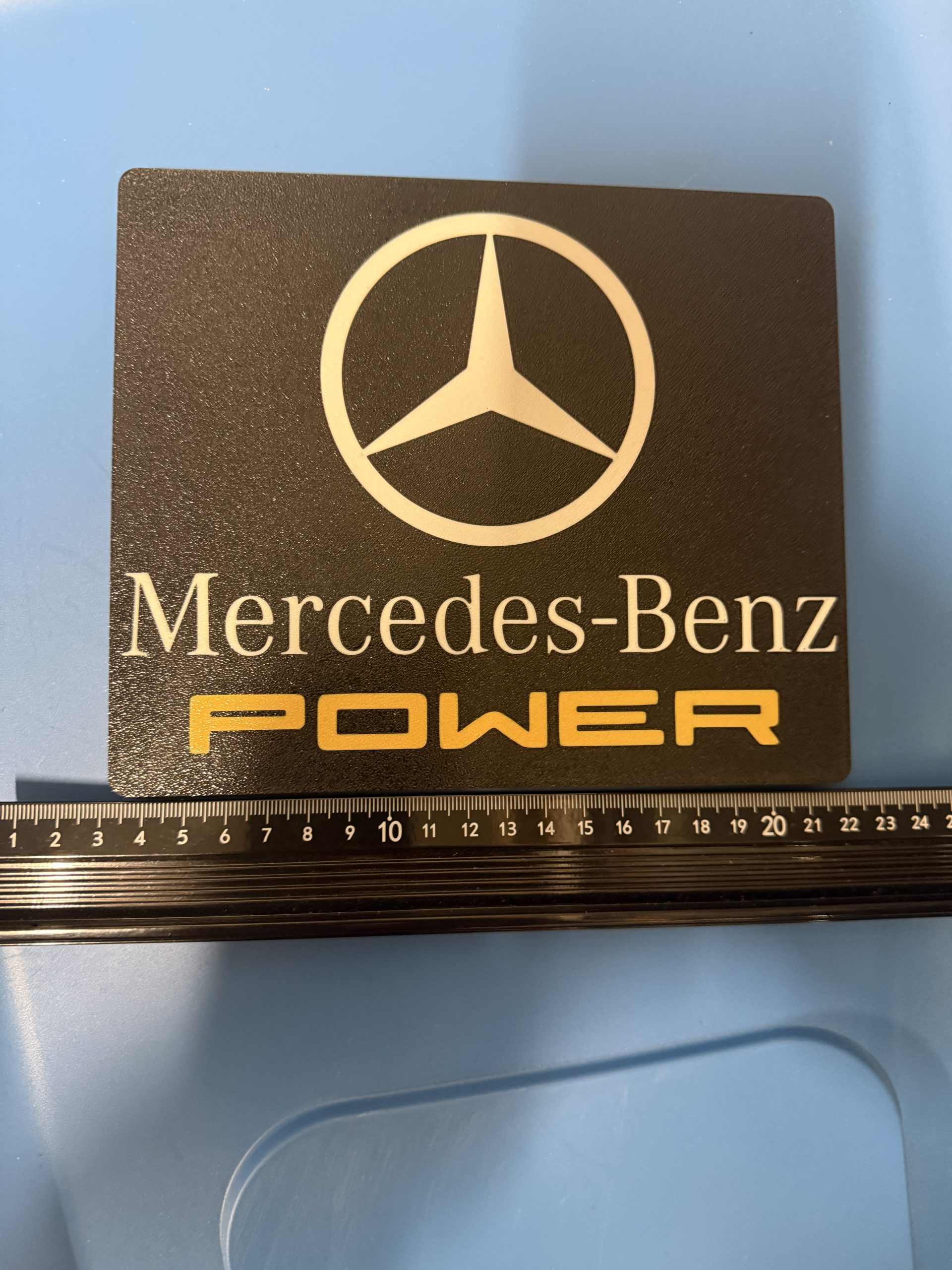 Merdedes Benz POWER - ABS Schild 20x15 cm - Statement für den Stern – Bild 4