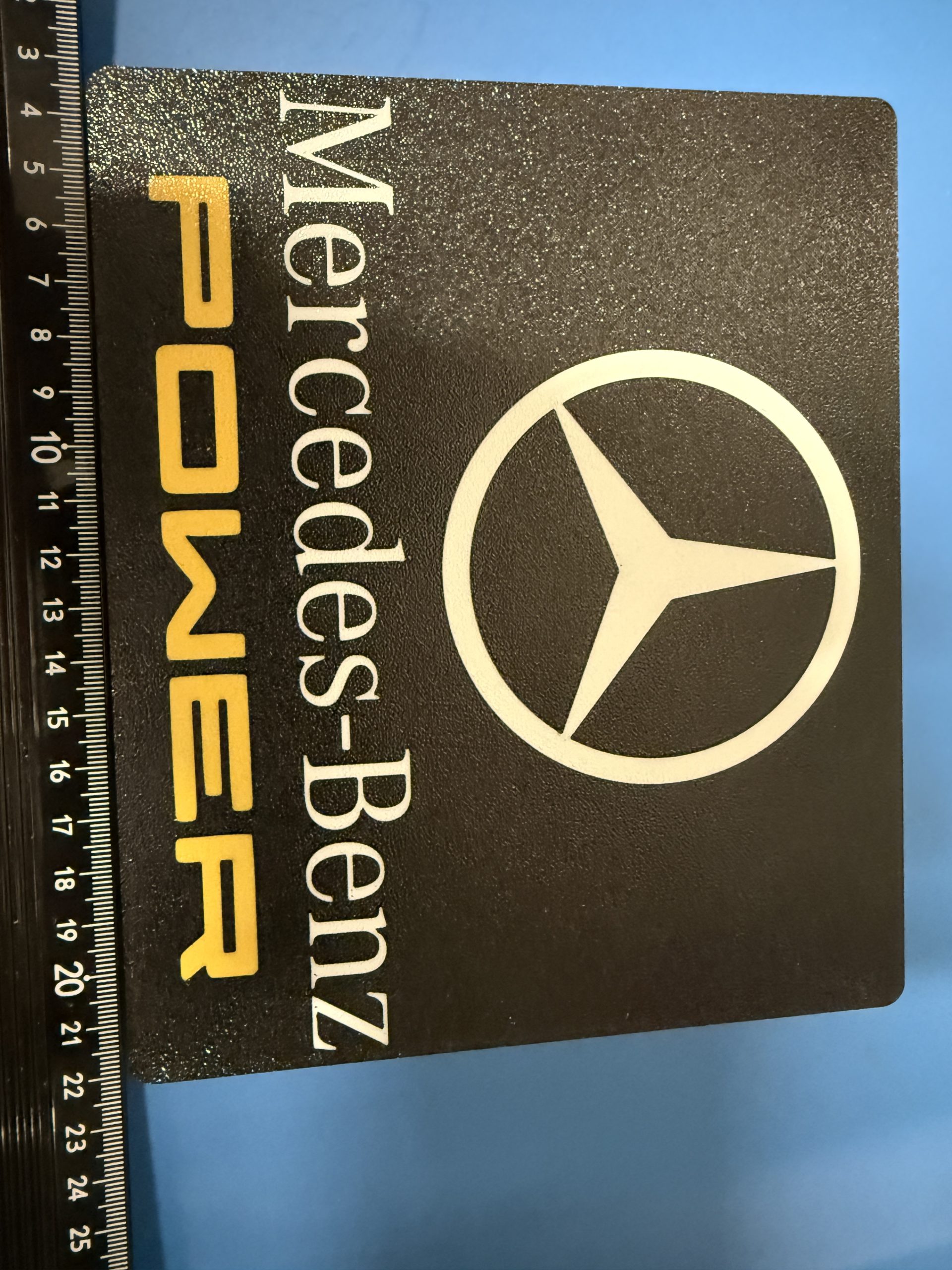 Merdedes Benz POWER - ABS Schild 20x15 cm - Statement für den Stern – Bild 3
