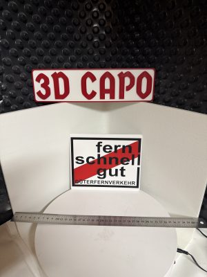 Fern - Schnell - Gut - ABS Schild 20x15 cm - Oldschool Style