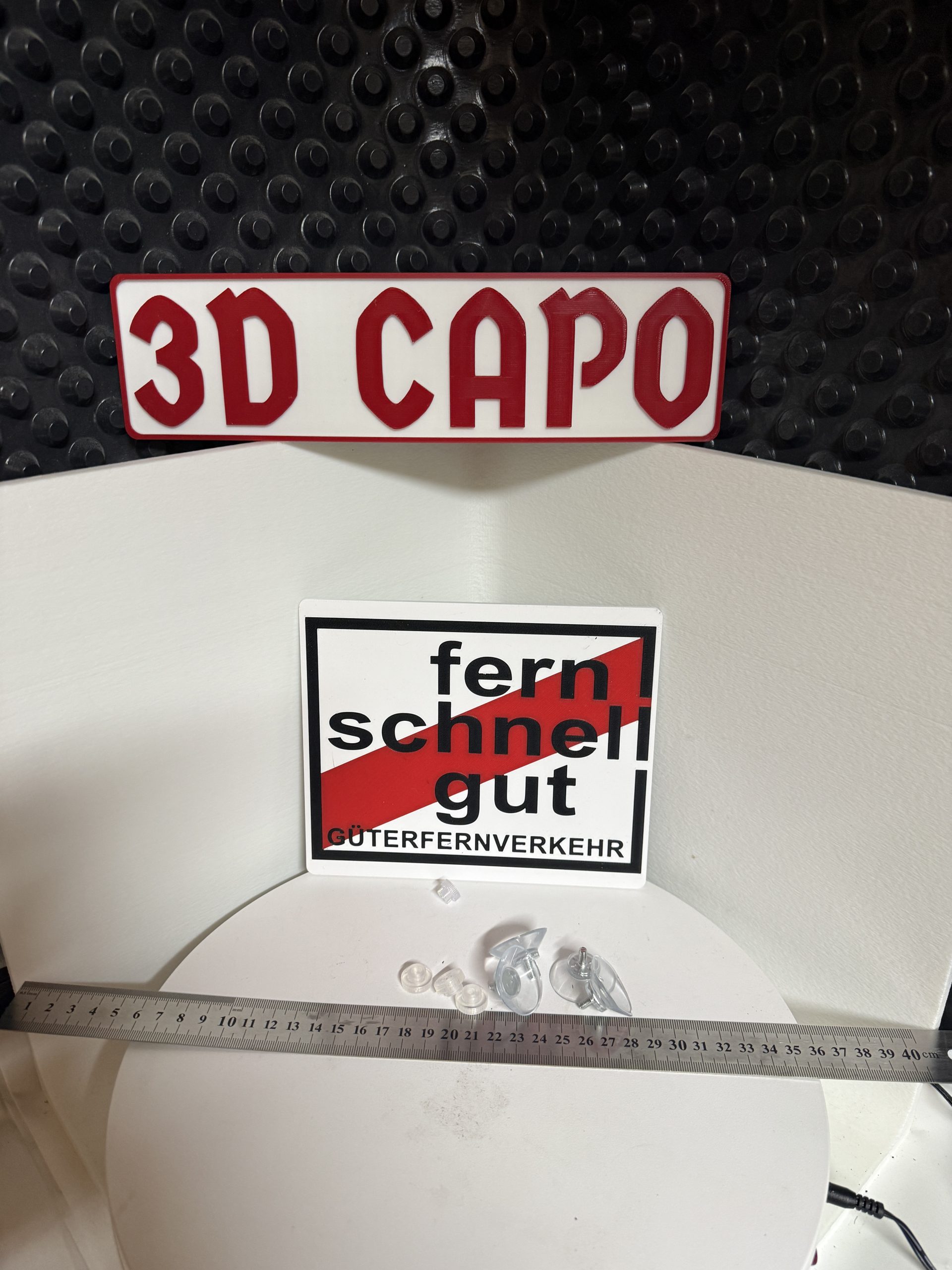 Fern - Schnell - Gut - ABS Schild 20x15 cm - Oldschool Style – Bild 2