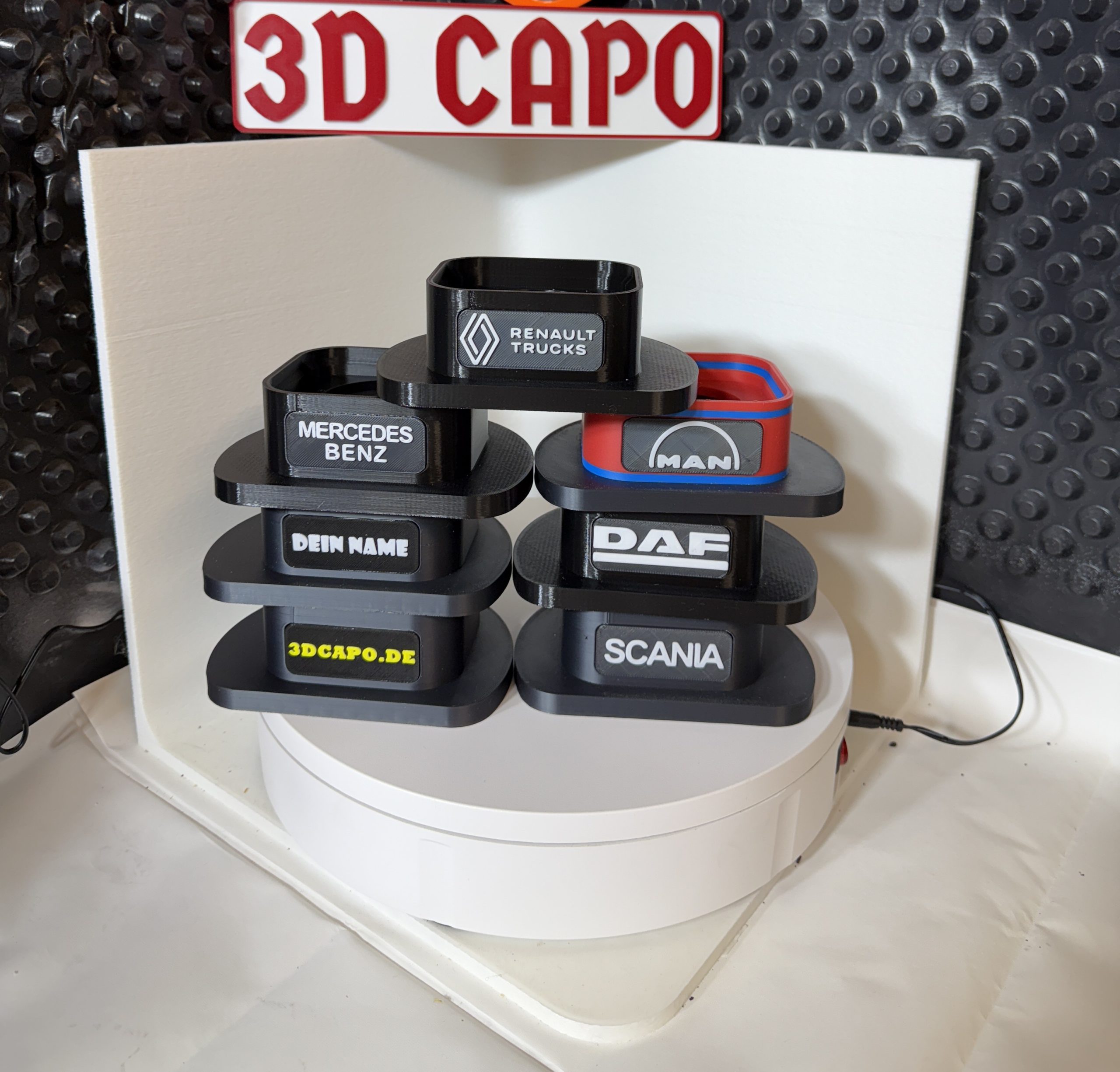 PoppyGrip Bundle für Scania – LKW Halter + Premium LED + Original Poppy Duft