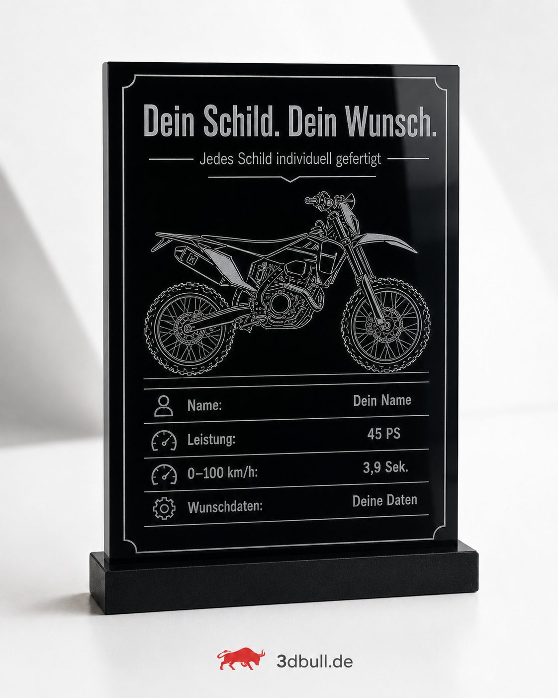 Individuelles Premium-Acrylschild 20×30 cm – Wunschmotiv & Wunschtext graviert – Bild 3