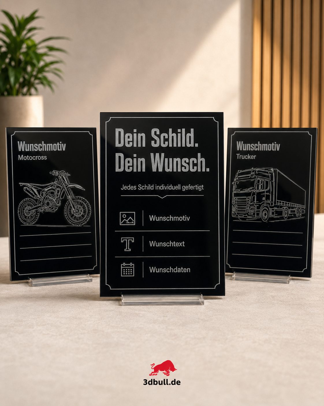 Individuelles Premium-Acrylschild 20×30 cm – Wunschmotiv & Wunschtext graviert – Bild 4