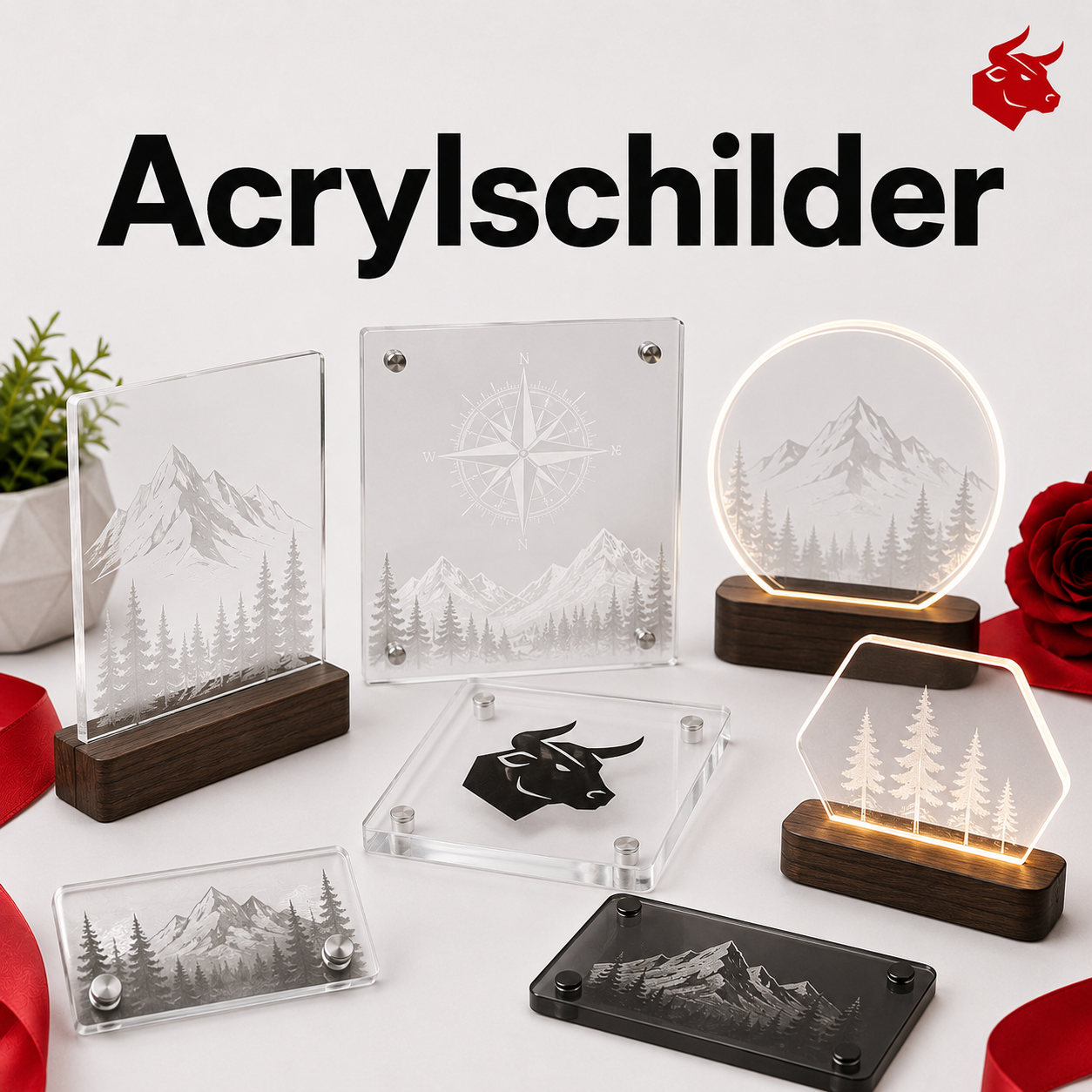 Gravierte Acrylschilder bei 3DBull