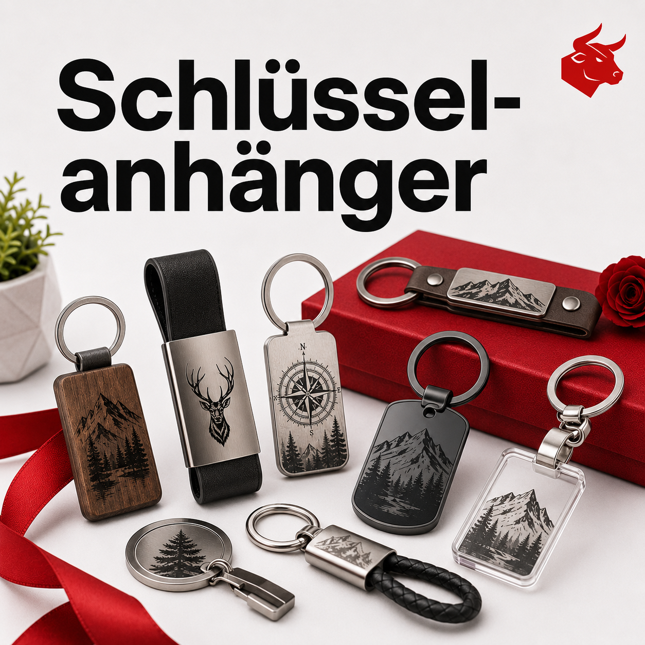 Gravierte Schlüsselanhänger bei 3DBull