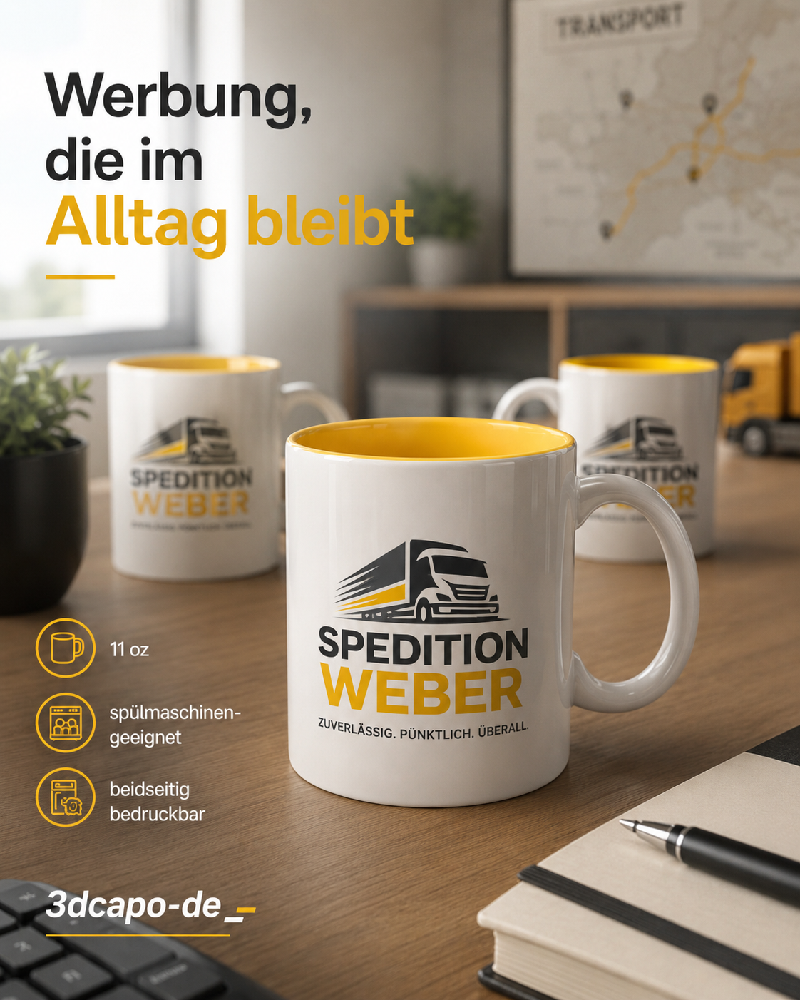 Firmentasse mit Logo individuell bedruckt – Werbetassen ab 5 Stück – Bild 6