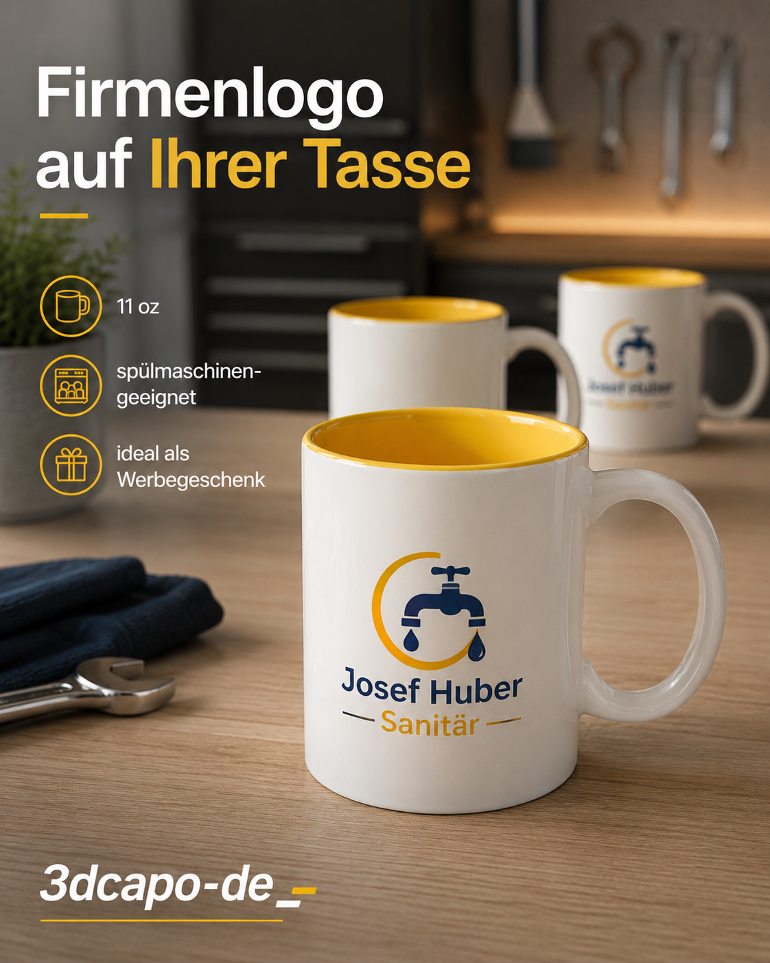 Firmentasse mit Logo individuell bedruckt – Werbetassen ab 5 Stück – Bild 7