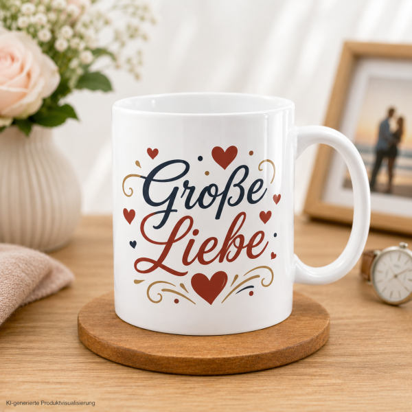 Personalisierte Tasse selbst gestalten – mit eigenem Foto, Motiv und Wunschtext